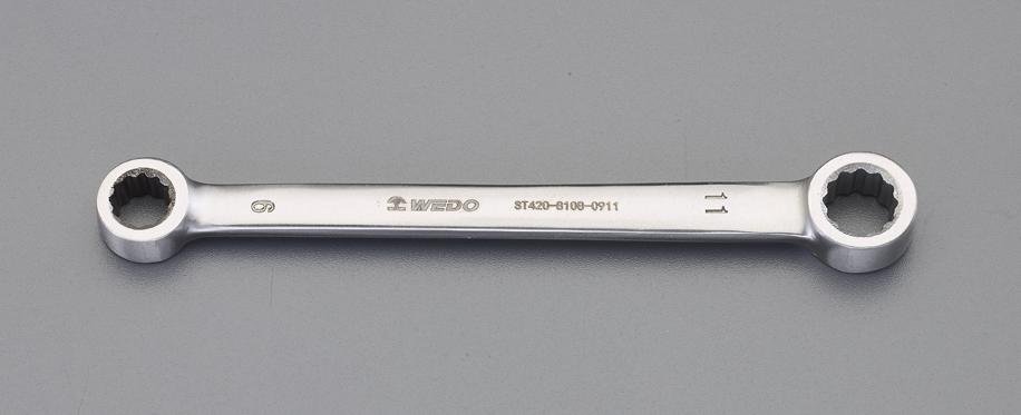 17x19mm Double-Ended Open-End Wrench (Stainless Steel)
