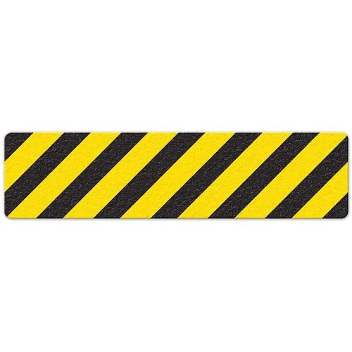 152x609mm Road Surface Sign [Tiger-striped Yellow/Black]
