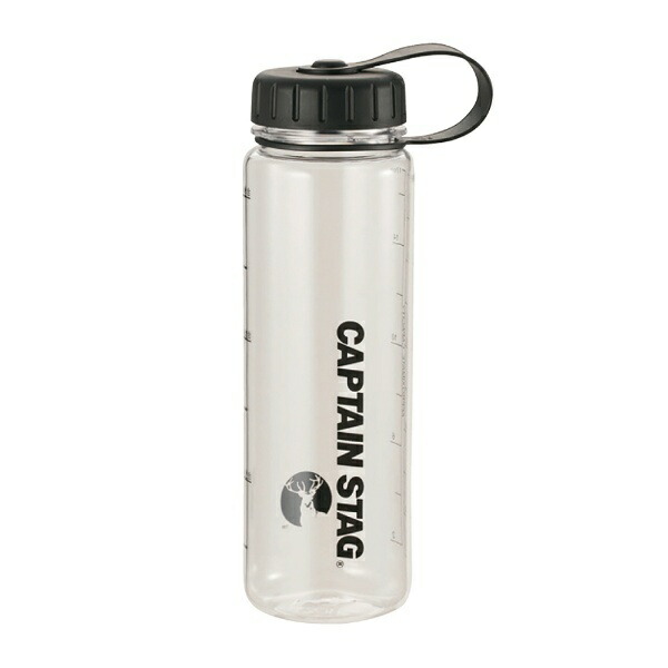 CAPTAIN STAG Water Bottle Sports Bottle 500ml Direct Drink Rice Measurement Markings 3.3 Cups Black UE-3379