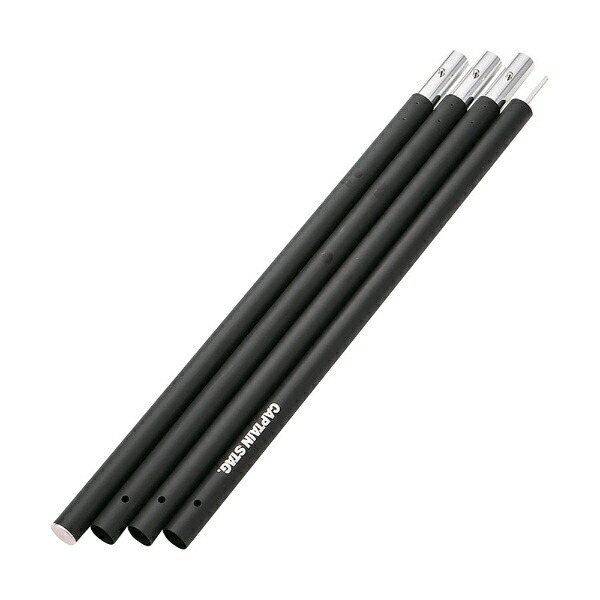 CAPTAIN STAG Tent/Tarp Parts Aluminum Joint Pole Outer Diameter 28mm × Maximum Length 2400mm 4-Piece Connector Black UA-4512