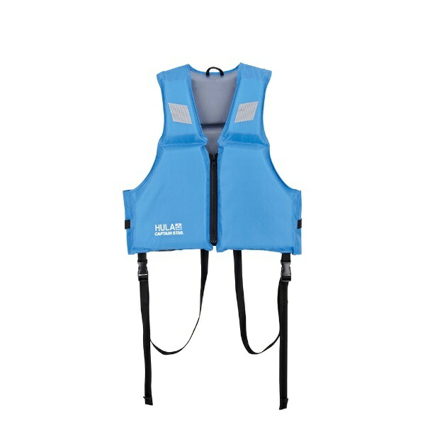 CAPTAIN STAG Floating Vest with Reflective Tape for Adults, Blue HULA US-3006