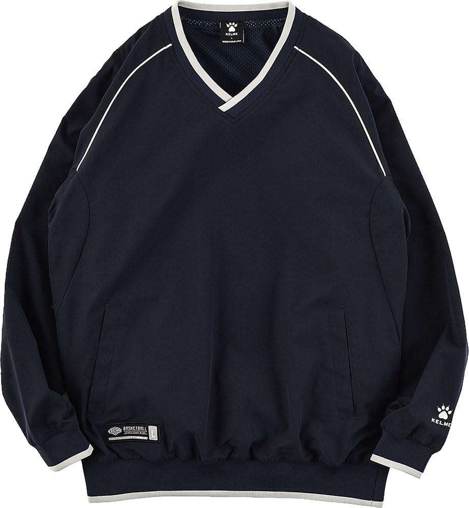 [Kelme] Basketball Jumper Woven V-Neck Navy
