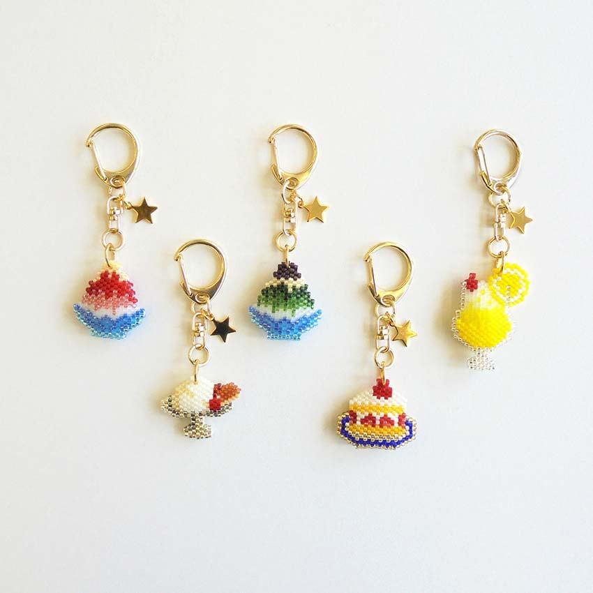 Hobix Kyoto Retro Cafe Keychain Ice Cream PB-324
