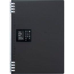 KING JIM TEFRENU Ring Notebook B5 Black KJ-9855TTE-BKX10