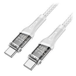 Japan Trust Technology hoco U111 Skeleton Type-C to Type-C Cable Gray U111-TT-GYX5