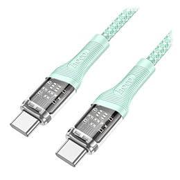 Nippon Trust Technology hoco U111 Skeleton Type-C to Type-C Cable Green U111-TT-GRX5