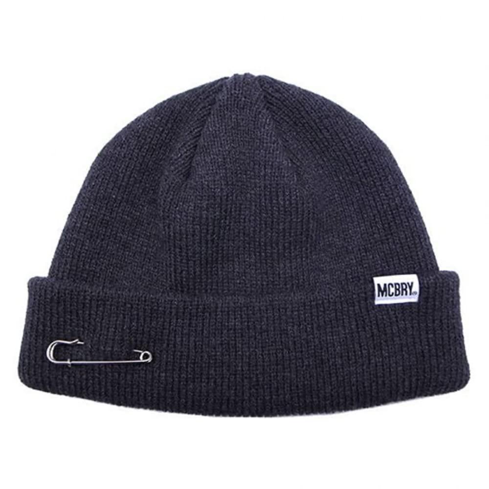 [MCBRY] MCBRY SHORT BEANIE Knit Hat Knit Cap Men's Women's (Gray)