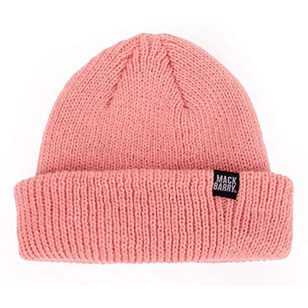 [Macバリー] COZY SHORT BEAINE Worn by Korean Idol Cap Brand Knit Hat Knit Cap Men's & Women's Domestic Authentic Product (Pink)