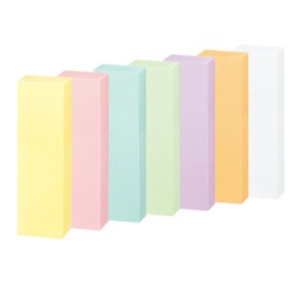 KOKUYO Post-it Notes Strong Adhesive K2 50mm x 15mm Pastel 90 sheets x 25 packs 7 colors K2-KP5015X25