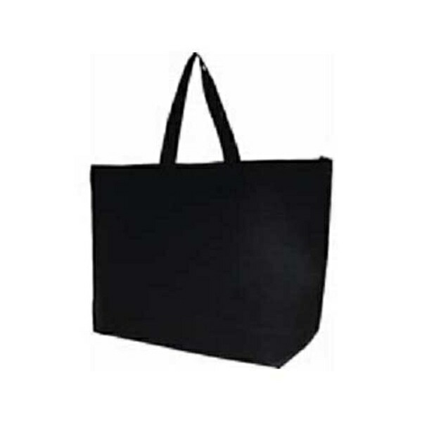 Non-woven Fabric Bag, Large, Gusseted with Zipper, 5-Pack FB-FLBKN
