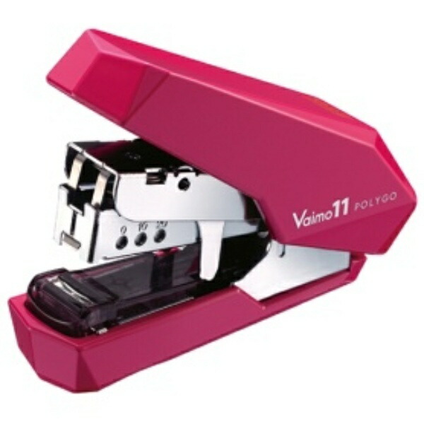 Max Stapler Bimo 11 Polygo 40-Sheet Capacity 50-Staple Capacity Pink HD-11SFLK/P