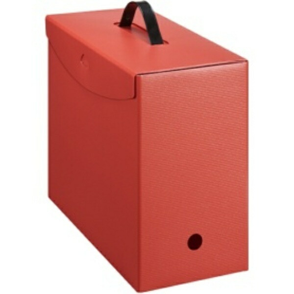 Lion Office Supplies Box File PP Teren A4 with Lid Red BF-42T_RD