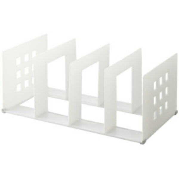 RihitoraB Partition Rack 390mm Width (2L) Opaque White A7322-1