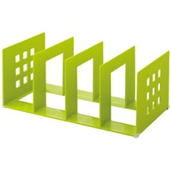 RihitoraB Partition Rack 390mm Width Yellow-Green A7322-6