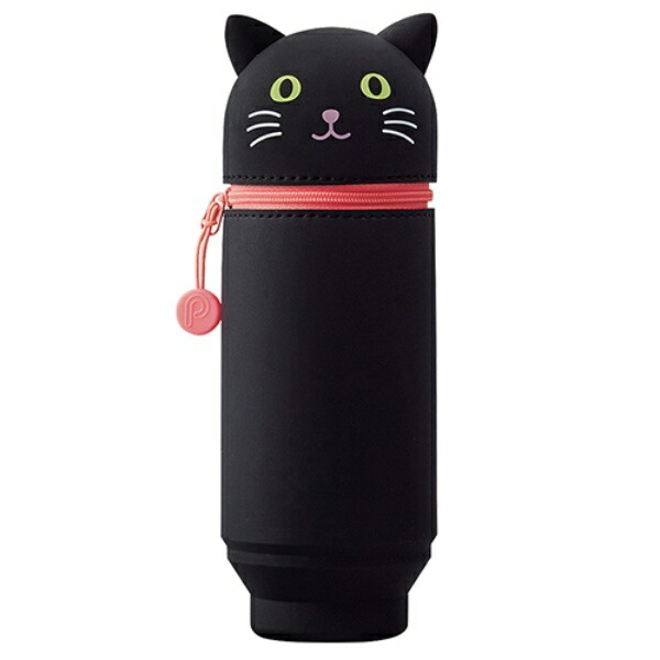 Rihitorabu Stand Pen Case BIG Puni Labo Kuro Neko A7714-3