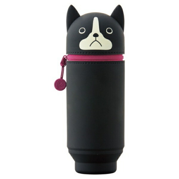 Rihitorabu Stand Pen Case BIG Puni Labo Boston Terrier A7714-8