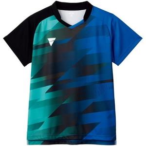 [VICTUS] Table Tennis Game Shirt V-GS400 J.T.T.A. (Japan Table Tennis Association) Official Sweat-Wicking Quick-Dry Unisex 512401 Blue (5000) XS