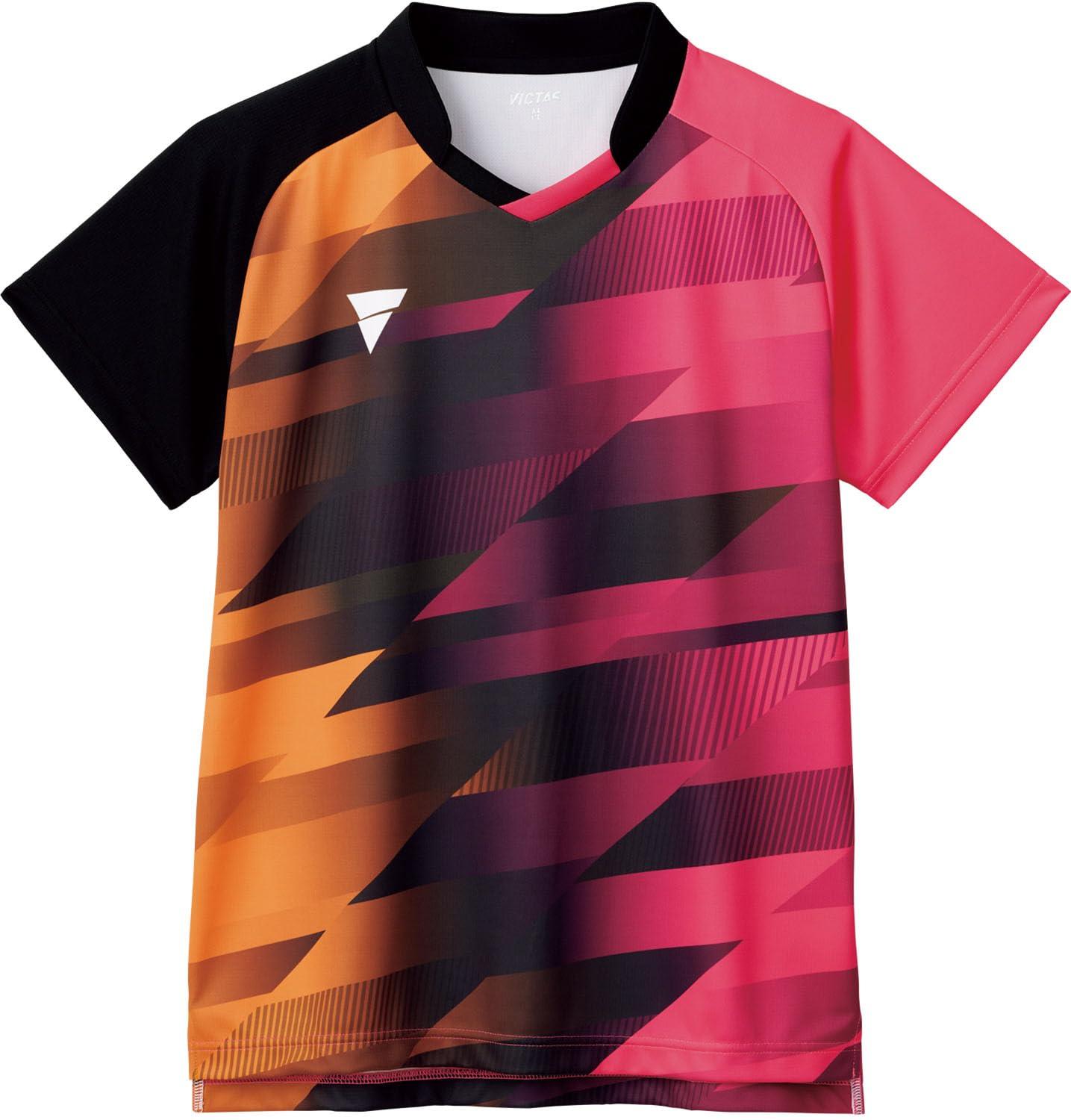 [VICTUS] Table Tennis Game Shirt V-GS400 J.T.T.A. (Japan Table Tennis Association) Official Sweat-Wicking Quick-Dry Unisex 512401 Pink (7000) XL