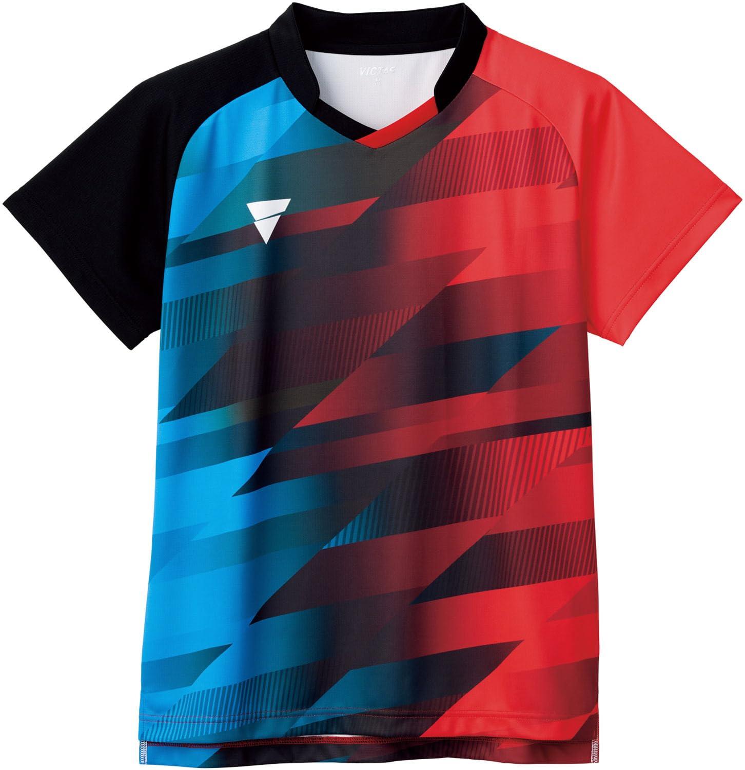 [VICTUS] Table Tennis Game Shirt V-GS400 J.T.T.A. (Japan Table Tennis Association) Official Sweat-Wicking Quick-Dry Unisex 512401 Red (9000) XL