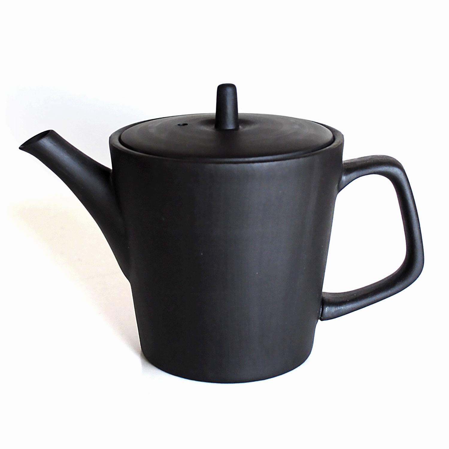 Nankai Trading Roksan Tokoname Vertical Teapot BK Size: Approx. W9 D16.5 H11.5 0747-002