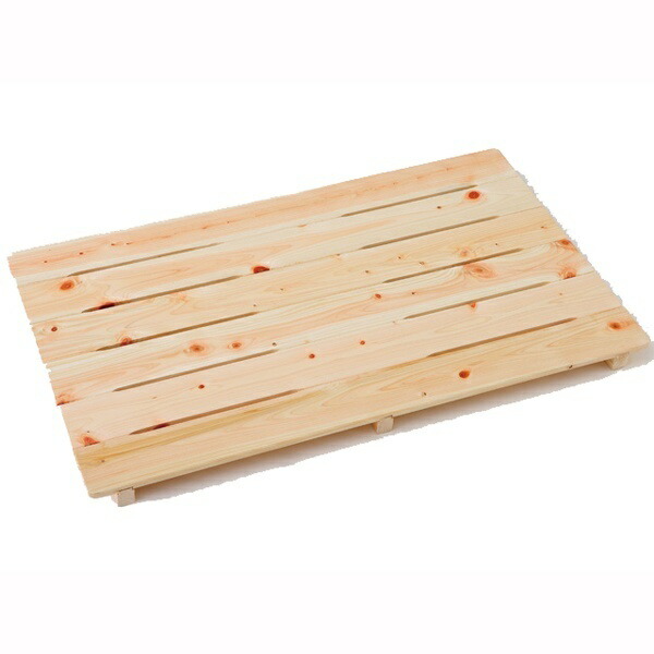 Ikegawa Lumber Slatted Mattress Base, Cypress, Nail-Free, Knotty, 6-Piece Board, Made in Japan, Natural Finish, Approx. 85×51×3.9cm