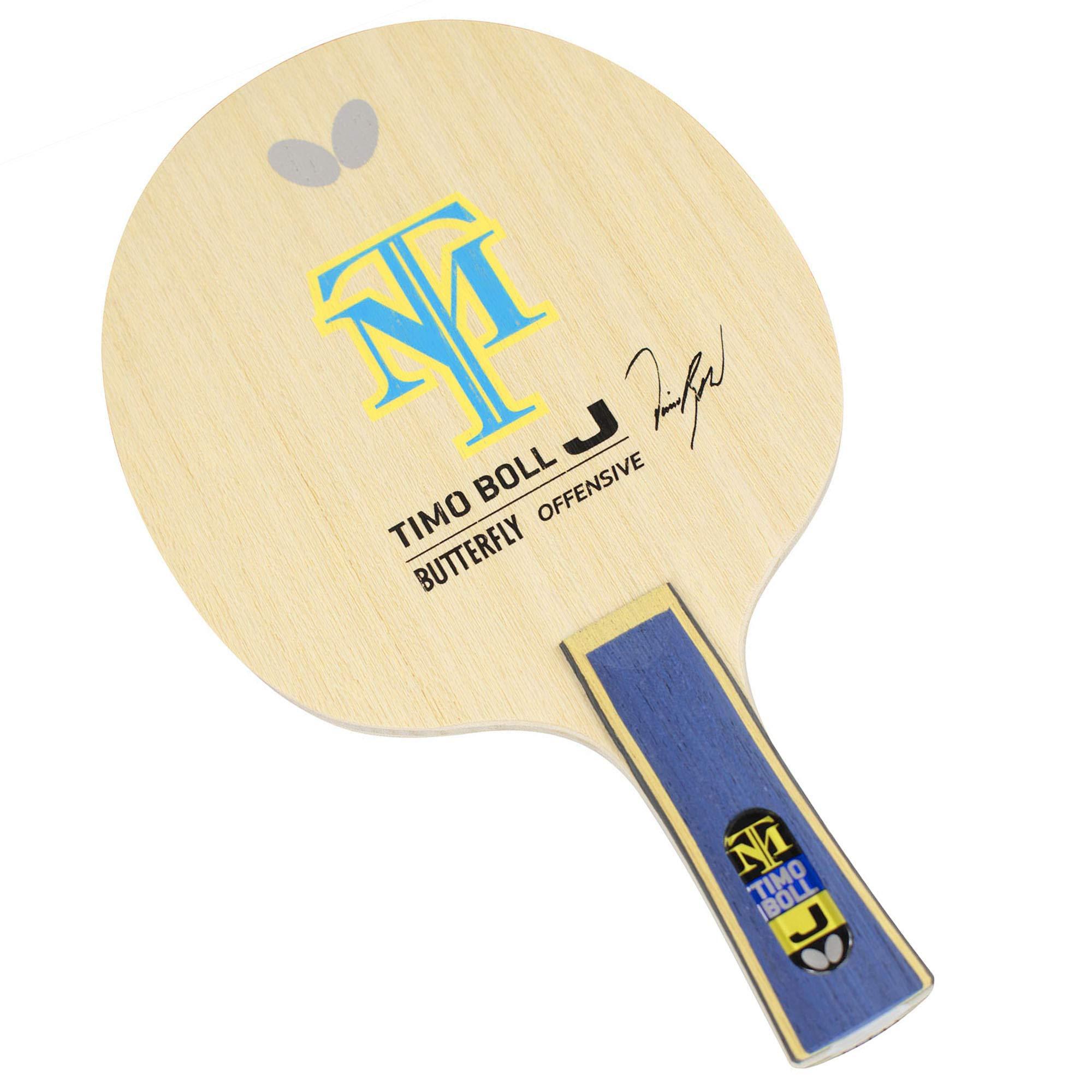 Butterfly Table Tennis Racket Timo Boll J Shakehand Attacking 5-Ply Kids (4-9 years old) Beginner-Friendly Flare Compatible with Large Balls 36931
