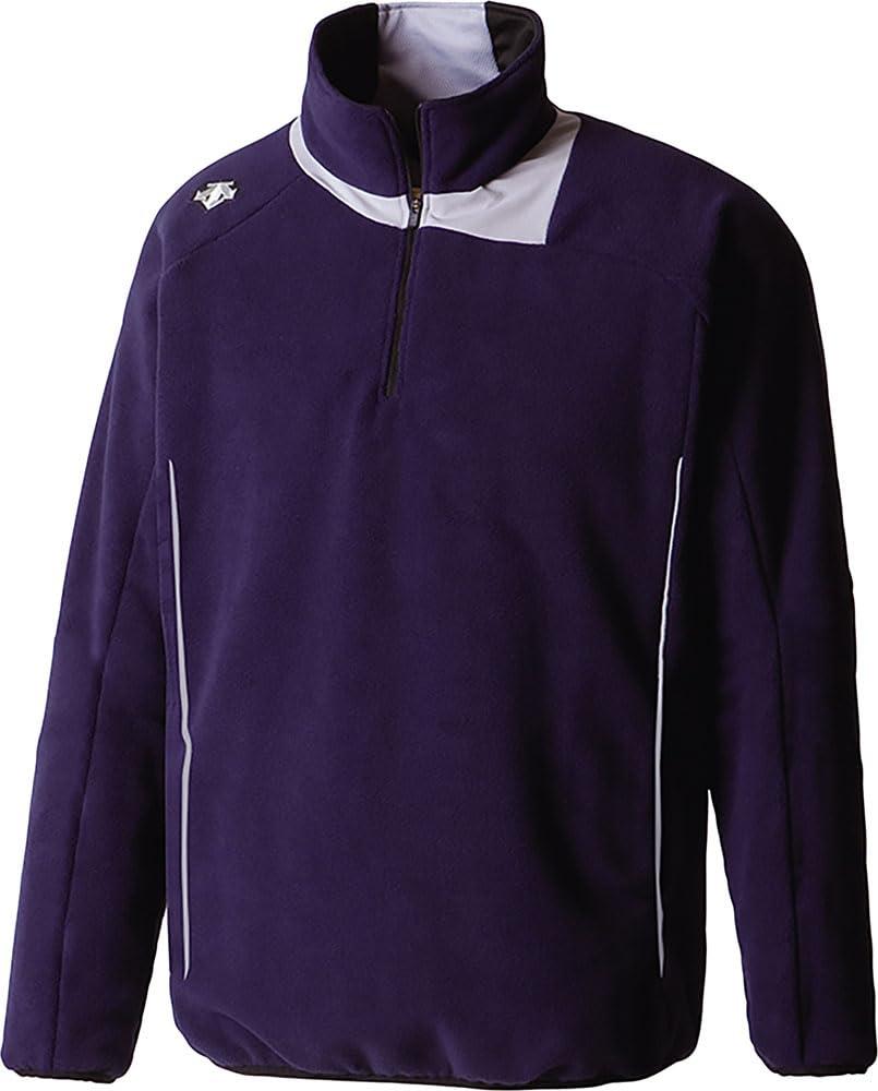 [Descente] Baseball Fleece Half-Zip Fleece Jacket DBX-2460C Men's D Navy