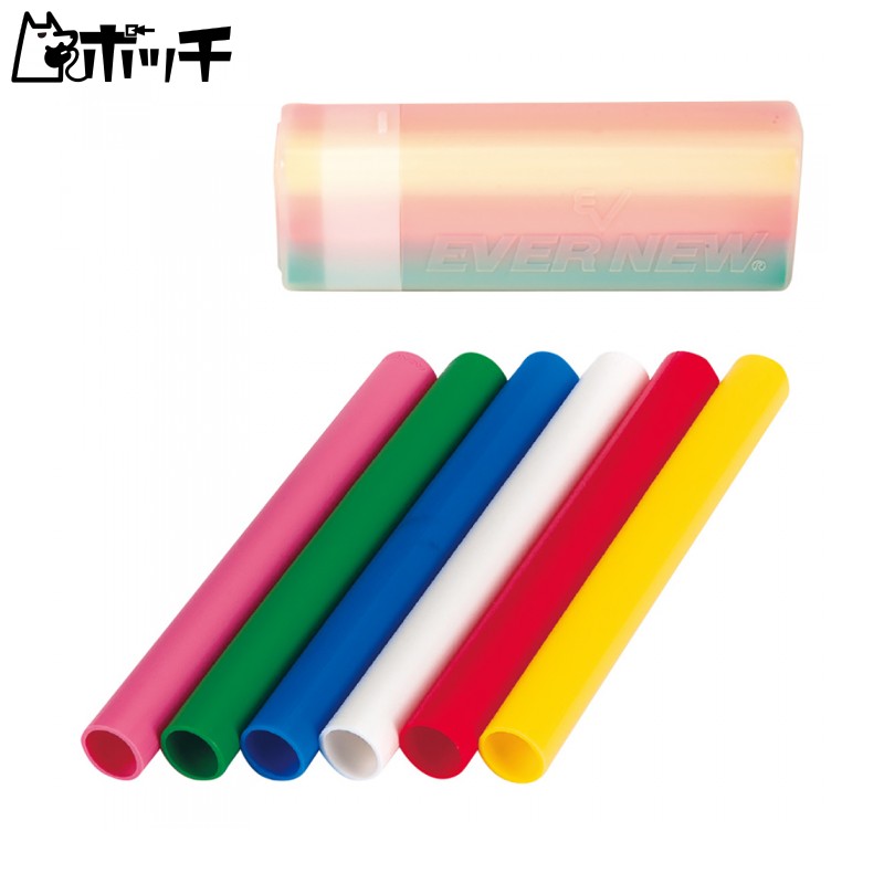 EVERNEW Relay Baton Plastic Small (6-Color Set) EGA186