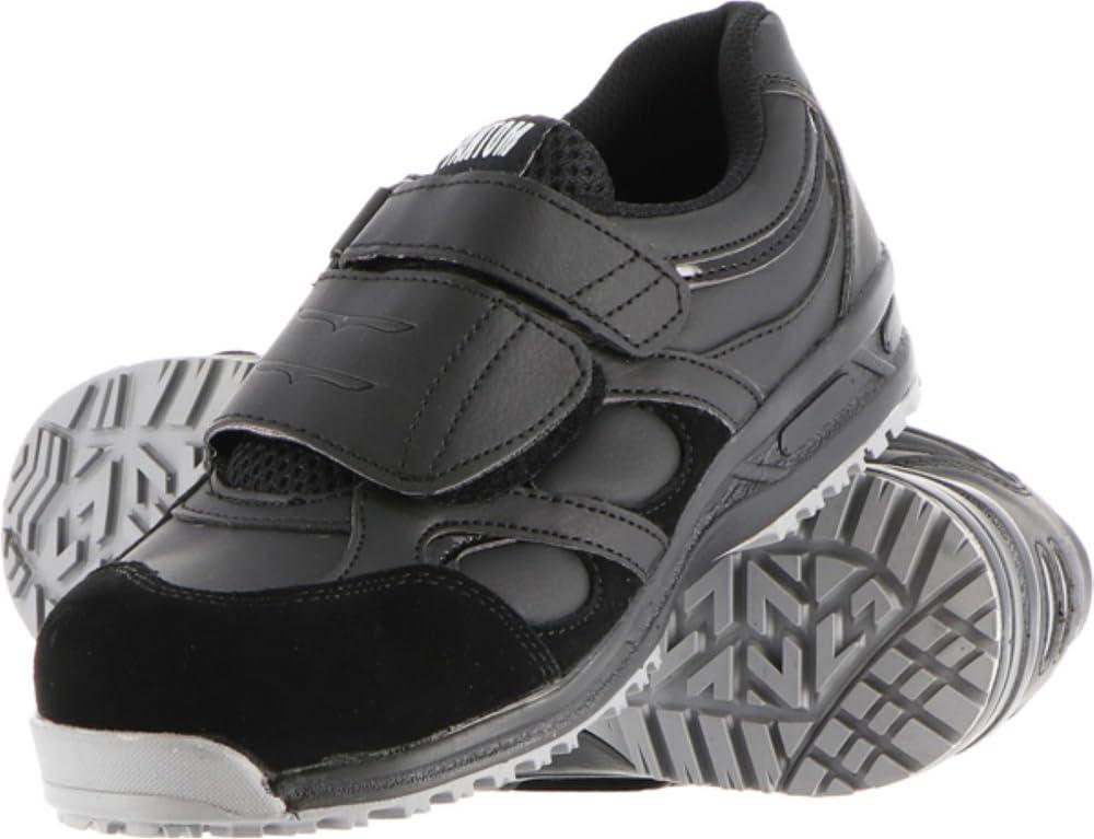 [KOSHIN RUBBER] Safety Shoes Work Boots Safety Sneakers Work Shoes Oil-Resistant Slip-Resistant Puncture-Resistant Toe Cap Genuine Leather Reinforced Puncture-Resistant Sole Phantom F-3030 LC Steel Toe Cap Reflective Material E0734NE Black 26.0 cm 4E