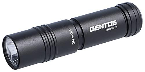 GENTOS Compact LED Flashlight AA Battery Powered 120 Lumens SNM-H31D Handheld Flashlight