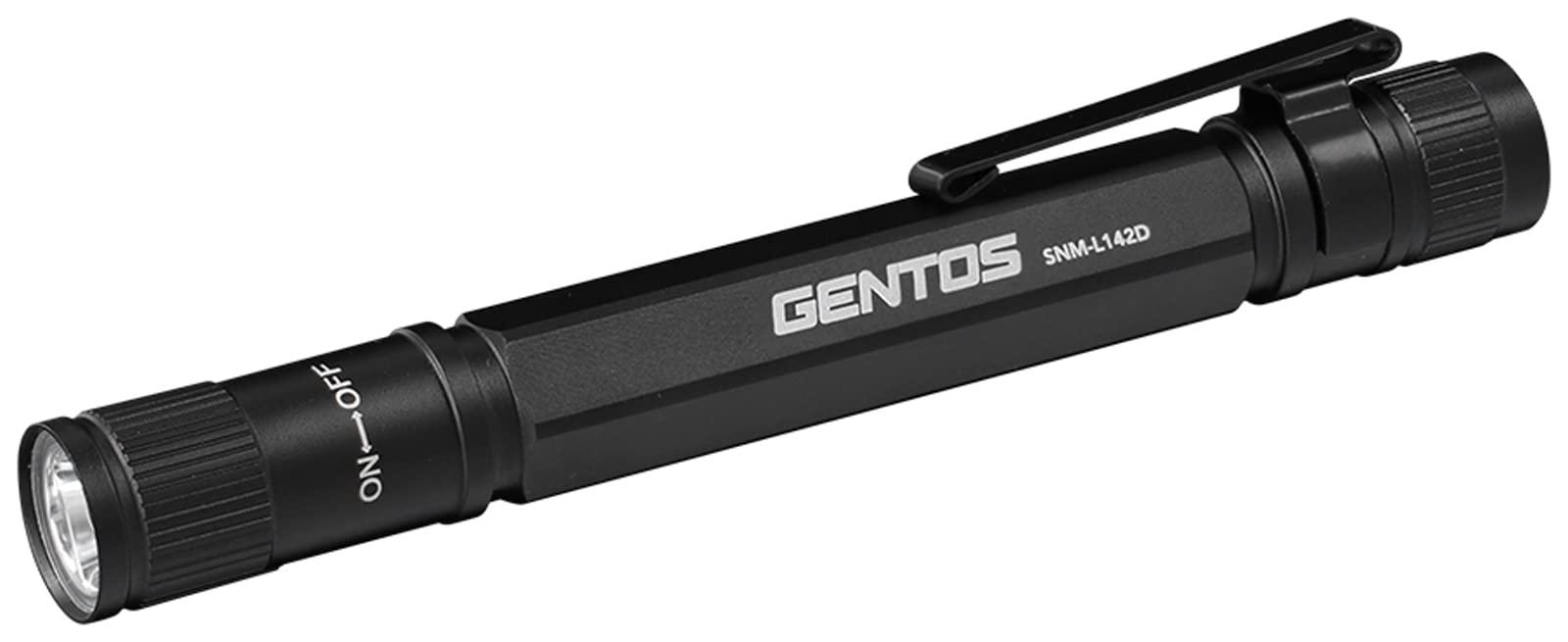 GENTOS LED Flashlight  Uses 2 AA Batteries SNM Series SNM-L142D