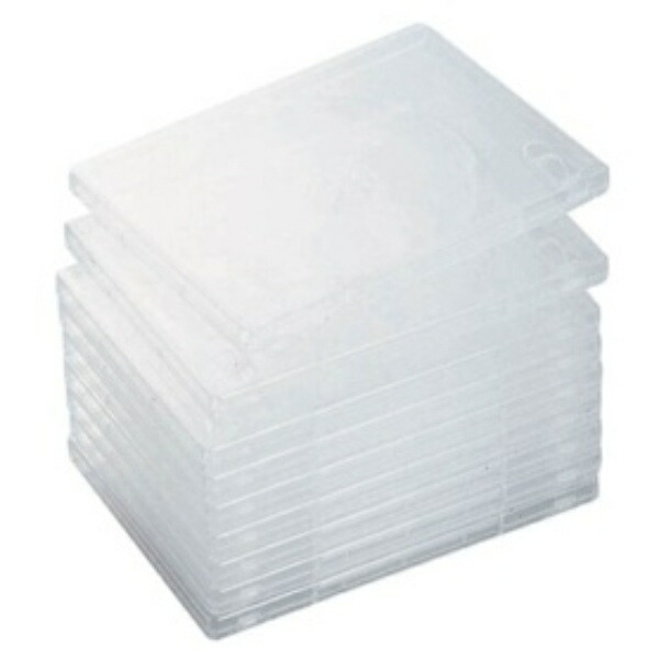 ELECOM DVD Tall Case Single Disc Clear CCD-DVD03CR 1 Pack (10 Cases)