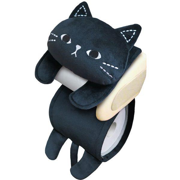 Cat Toilet Paper Cover: Black Cat Mimi-tsu
