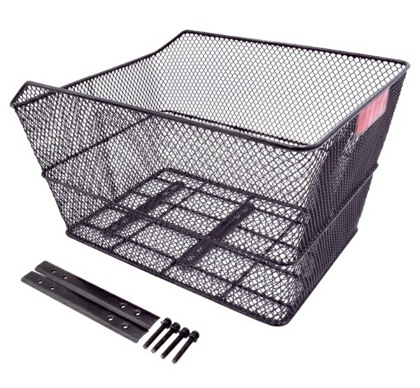 NOGUCHI Bicycle Basket [Rear Mesh Basket] Black Large