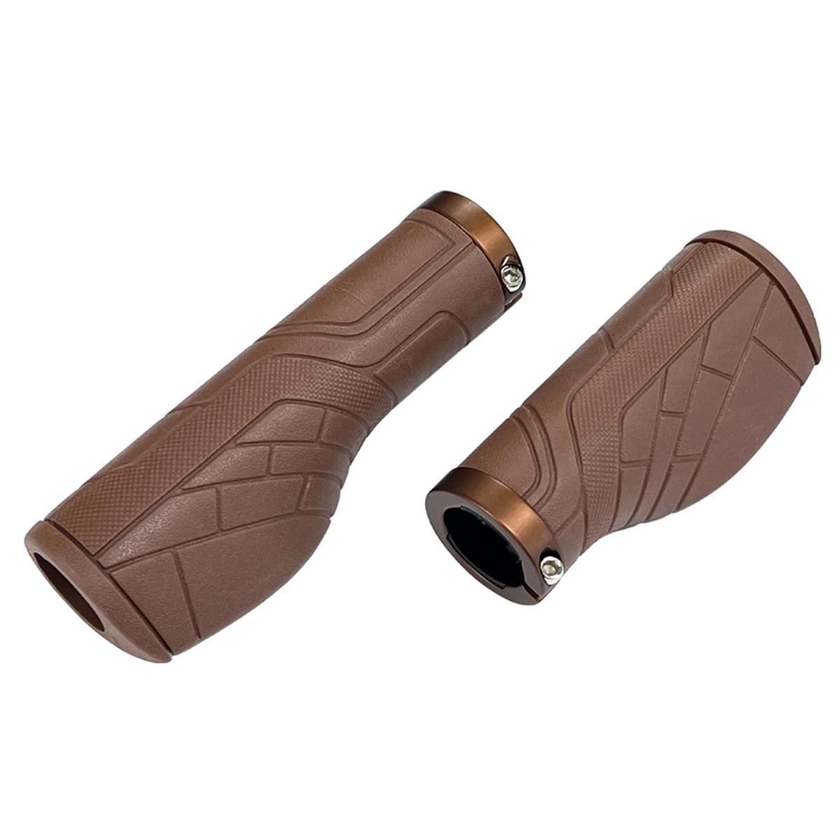 NOGUCHI Grip [NGS-005] Long 128mm × Half 95mm Left/Right Set Brown Small