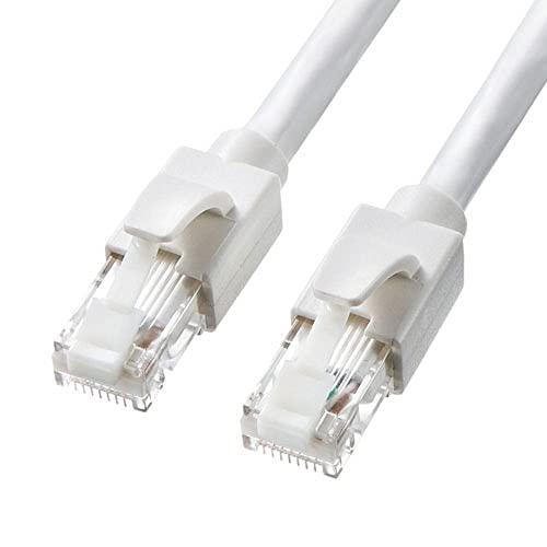 Sanwa Supply Category 6A LAN Cable (White, 20m) KB-T6ATS-20W