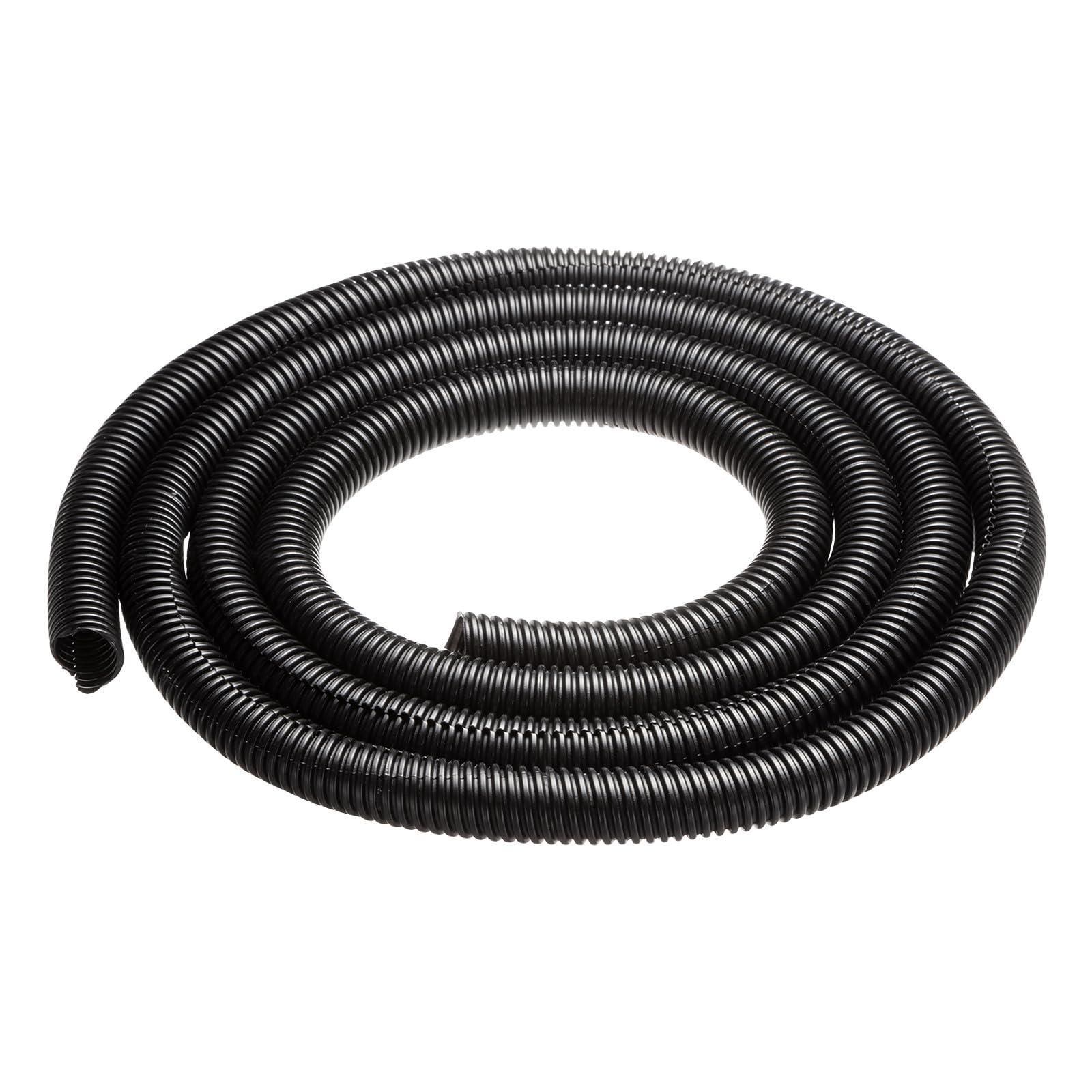 Sanwa Supply Corrugated Tube (Black, 2m Roll, Inner Diameter 13.8mm) CA-304