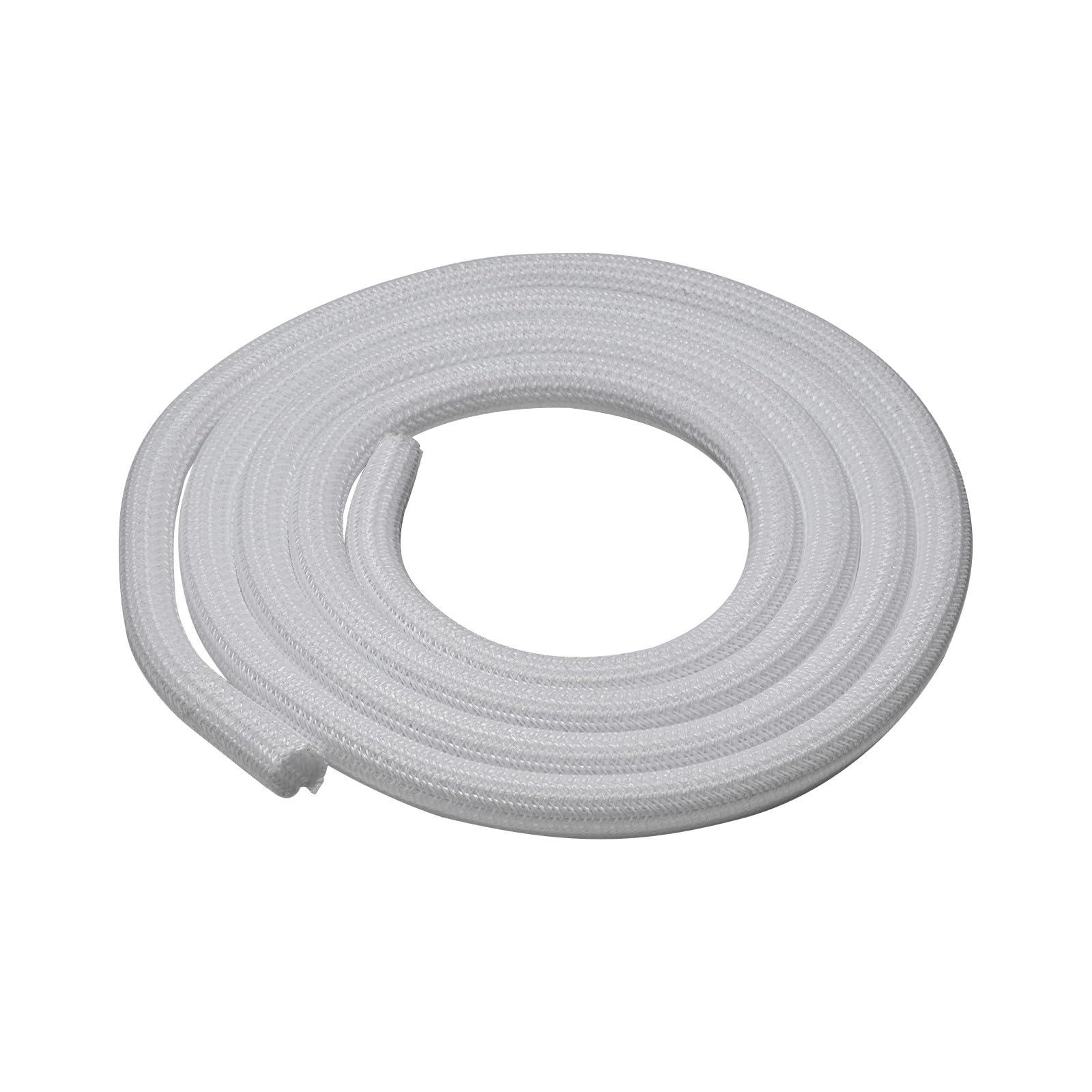 Sanwa Supply Braided Cable Sleeve (White, 2m Roll, Inner Diameter 13mm) CA-SL13W2