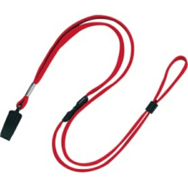 Open Industry Loop Clip Strap Neck Strap Cord String Clip Name Tag 10 Pieces Red NB-29-RD