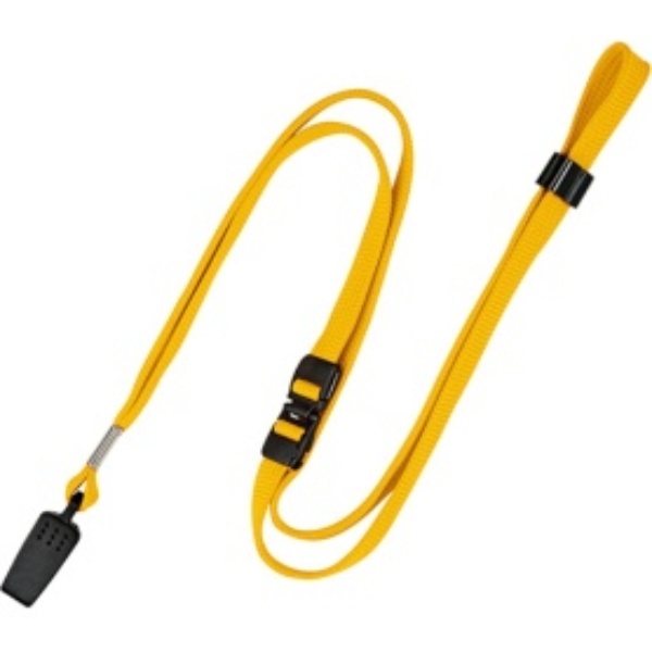 Open Industry Loop Clip Strap Neck Strap Cord String Clip Name Tag 10-Pack Yellow NB-29-YE