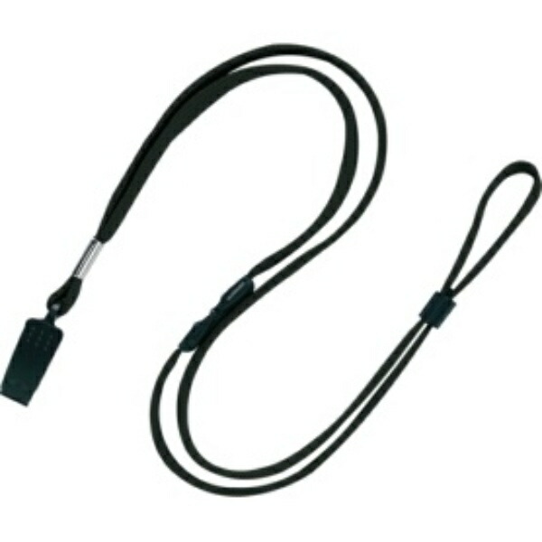 Open Industry Loop Clip Strap Neck Strap Cord String Clip Name Tag 10-Pack Black NB-29-BK