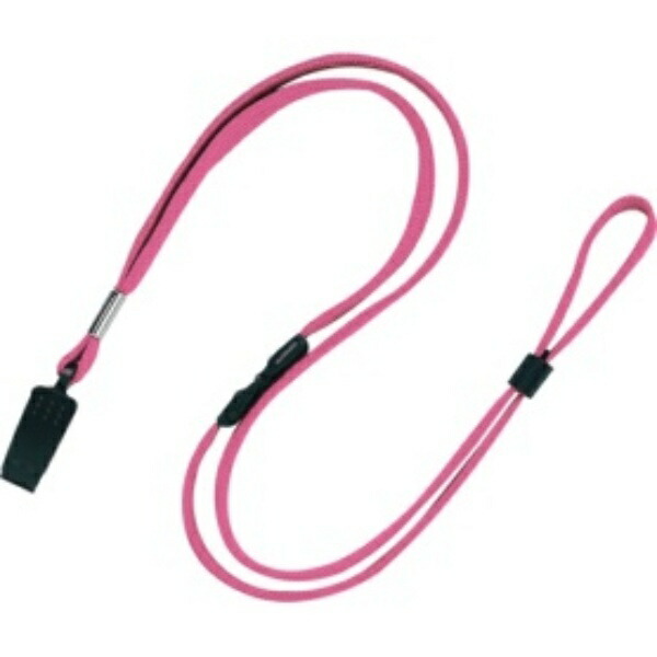 Open Industry Loop Clip Strap Neck Strap Cord String Clip Name Tag 10-Pack Pink Peach NB-29-PK