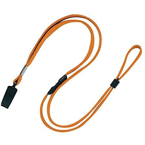 Open Industry Loop Clip Strap Neck Strap Cord String Clip Name Tag 10 Pieces Orange NB-29-RG