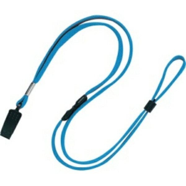 Open Industry Loop Clip Strap Neck Strap Cord String Clip Name Tag 10-Pack Sky Blue NB-29-SBU
