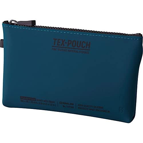 King Jim Small Item Holder Tex Pouch Silicone Material Navy TXP100-NV