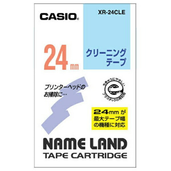 Casio LabelWriter NameLand Tape 24mm XR-24CLE Cleaning Tape
