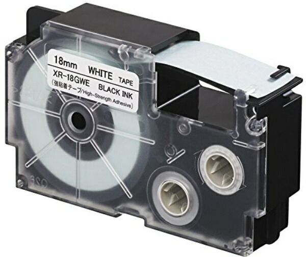 Casio LabelWriter NameLand Strong Adhesive Tape 18mm XR-18GWE White