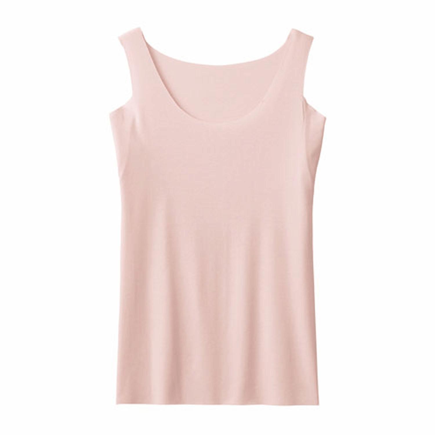[GUNZE] Women's Tank Top Innerwear Running Style with Sweat-Wicking B: Smoke Pink M gz565