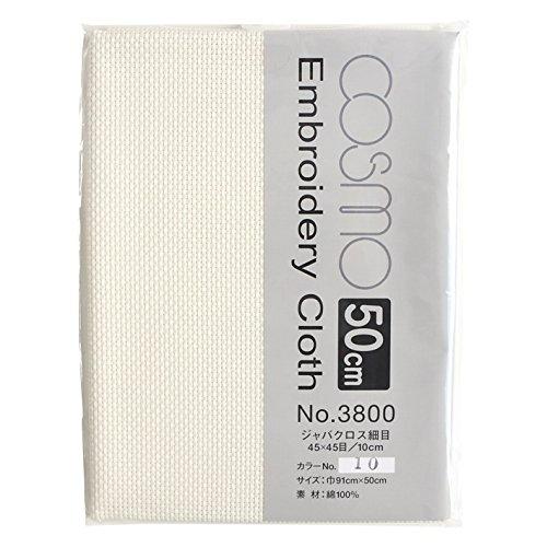 cosmo COSMO Embroidery Fabric 50cm Cut #3800 CS3810-2 Width 91×50cm 10 Natural