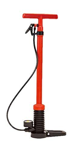 Fullpla Diamond Pump Air Inflator with Pressure Gauge, Red 910R